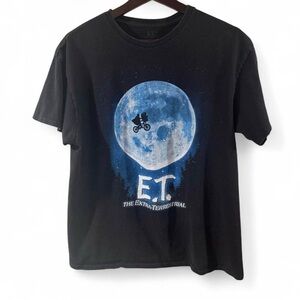 Vintage Design Men’s Black E.T. Graphic T-Shirt Size Large